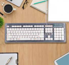 Arctic Fox Grey USB Wired Desktop Keyboard