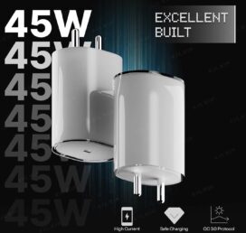 Original 45W Fast Charger Adapter for cmf Nothing Phone 2A/Phone 2/Phone 1/ CMF Phone 1/Buds/Ear Stick & More CMF 45w Power Charger for Mobile, 45 W Type-C