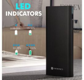 Power M 10K:10000mAh Power Bank with Dual Input ,Black (POR 1219)