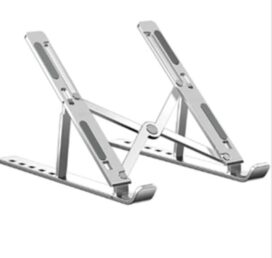 Laptop Table For Upto 35.56 cm (14) Silver Heat Dissipation,Adjustable Height